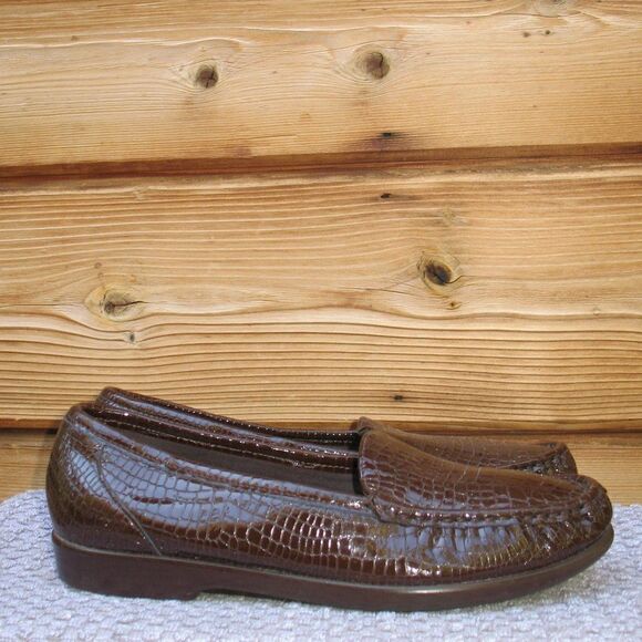 SAS Simplify Croc Embossed Comfort Loafers NARROW - Picture 4 of 9